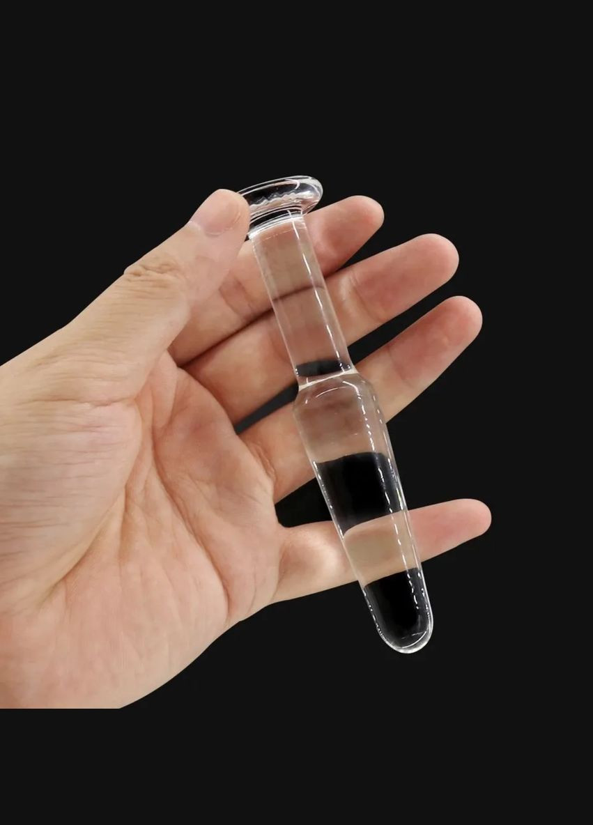 Анальная пробка, стеклянная, маленькая, 10041 Soft Touch (290668028)