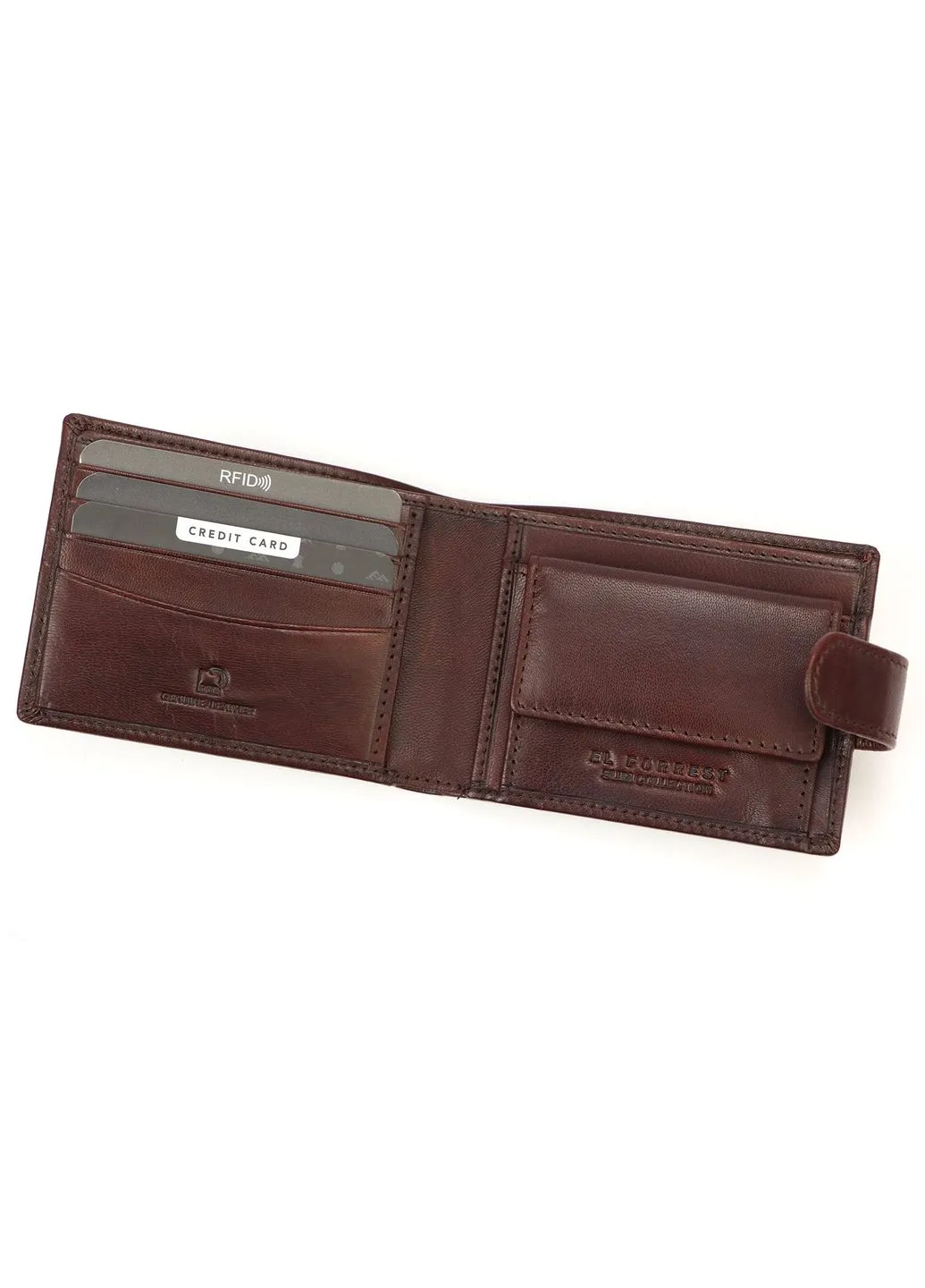 Мужской кожаный кошелек 916-28 RFID El Forrest (402268614)
