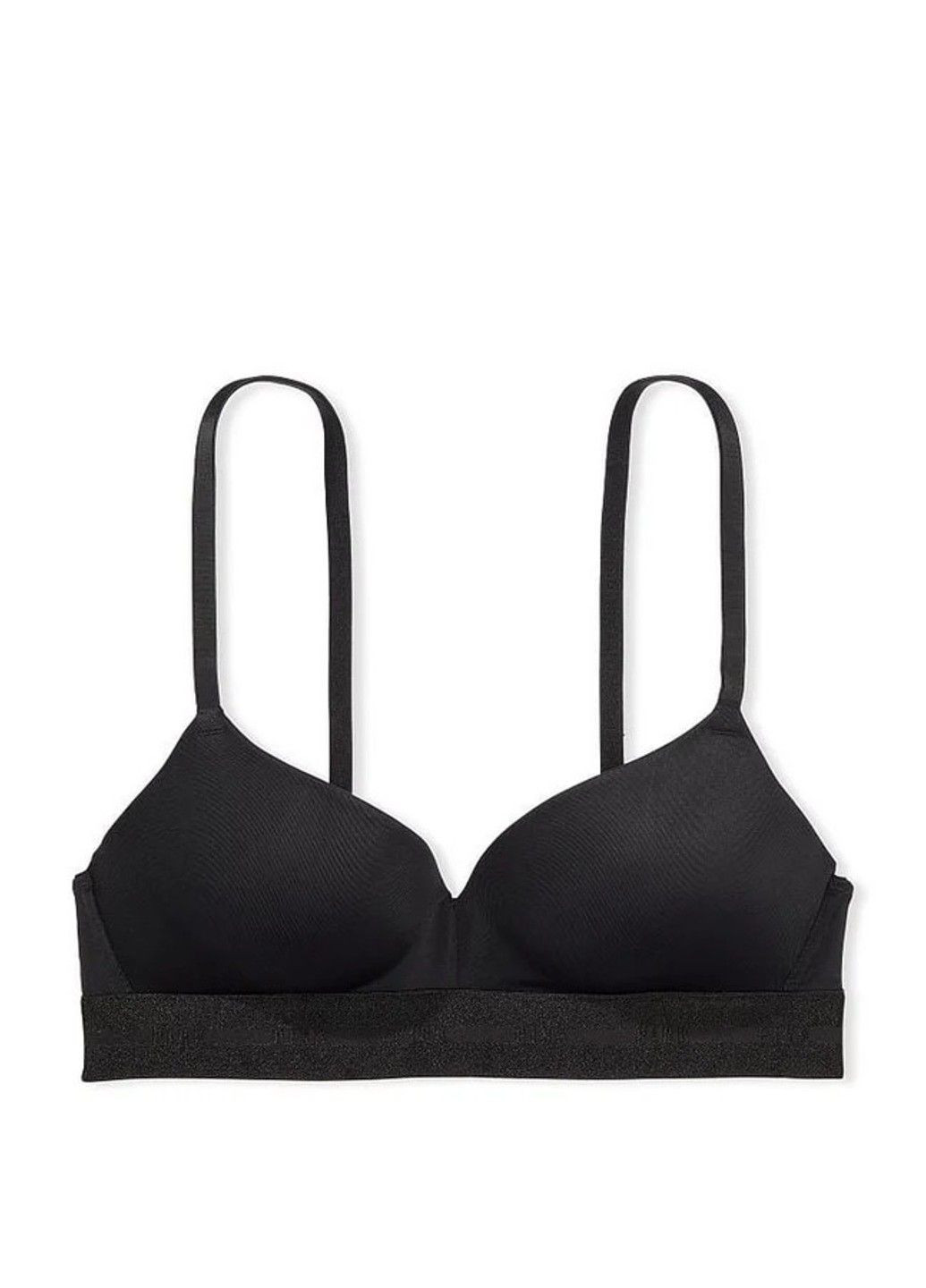 Чёрный бюстгальтер & pink wear everywhere wireless push-up black Victoria's Secret