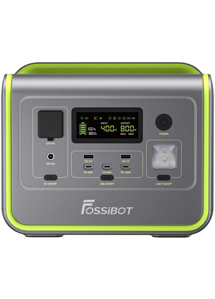 Зарядная станция F800 800Вт (512Вт/ч) LiFePO4, UPS, MPPT, USBC PD100 Вт Fossibot (314974062)