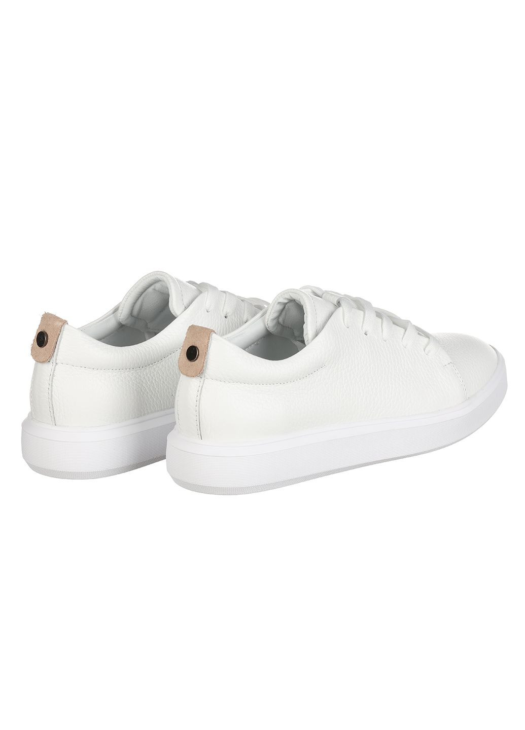 Белые демисезонные кроссовки из кожи для женщин Rispetto