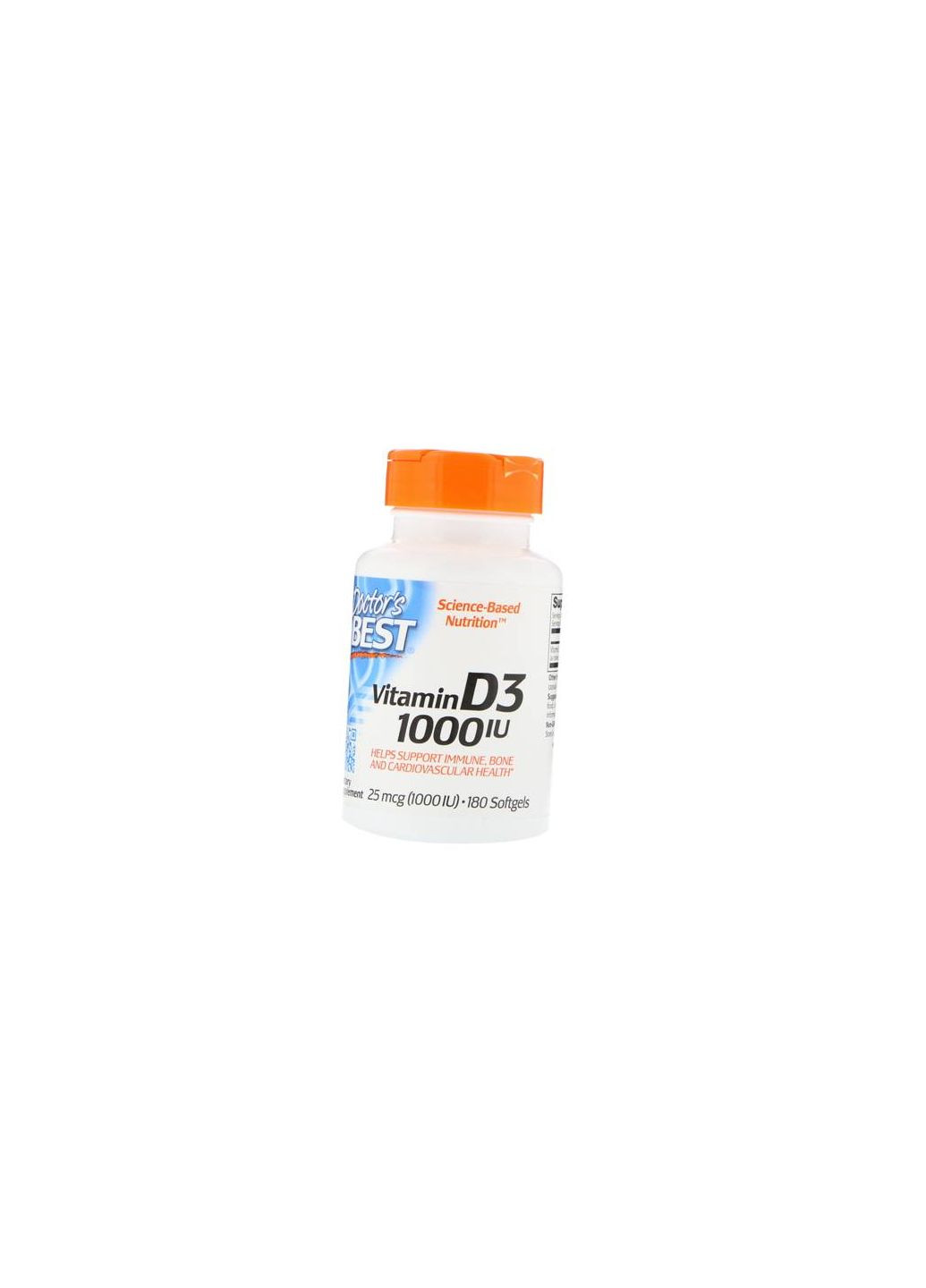 Витамин Д3, Vitamin D3 1000, 180гелкапс (36327013) Doctor's Best (293256667)