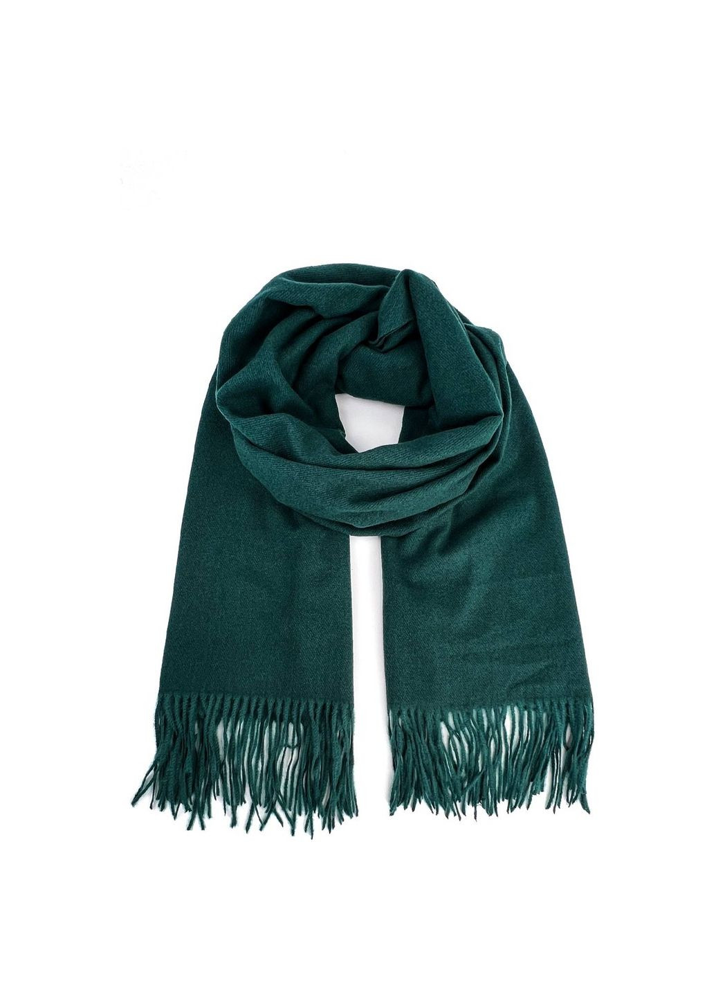 Палантин мужской однотонный кашемир зеленый HOWARD 594-234 LuckyLOOK 594-234М (322792642)