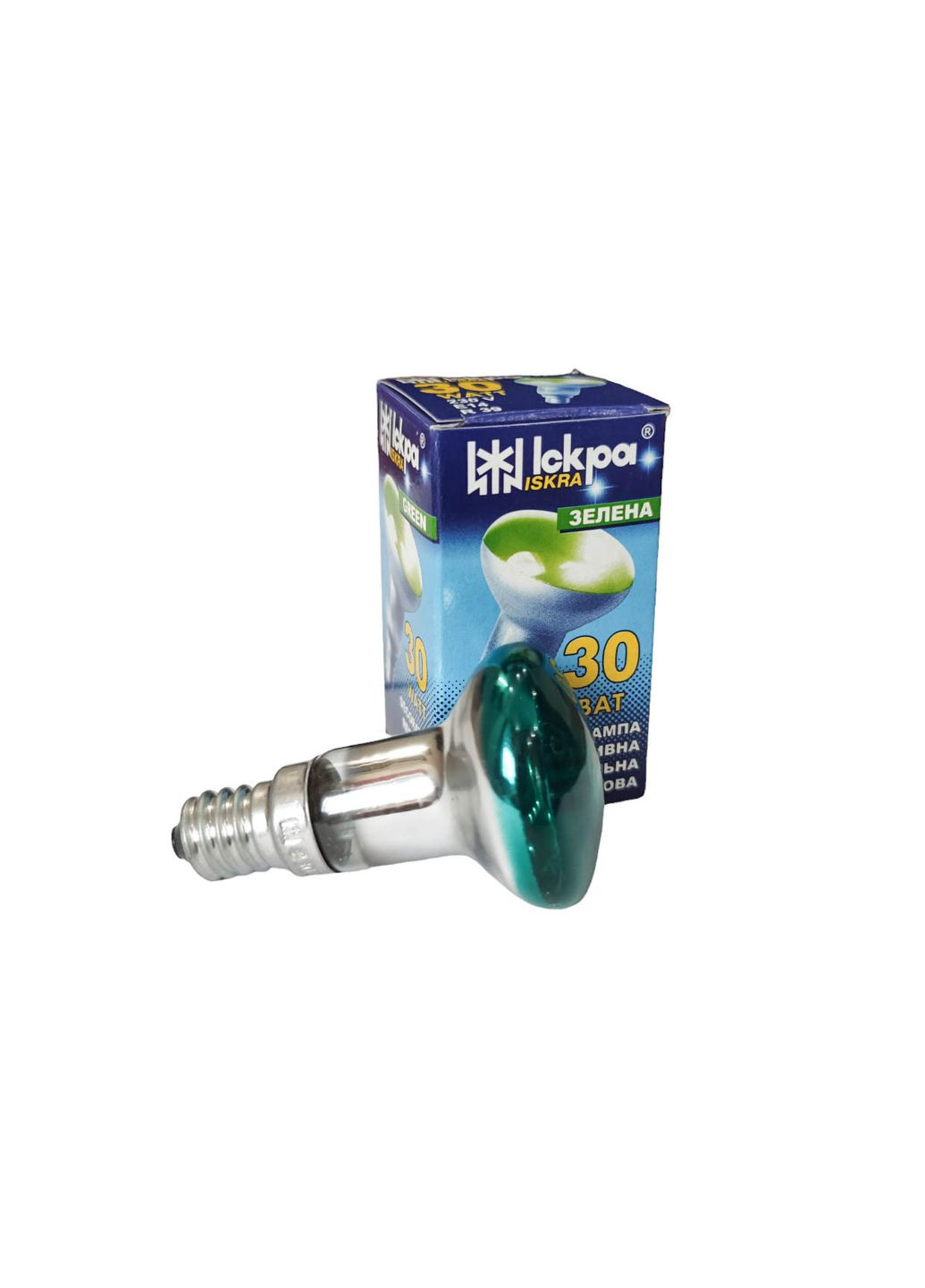 R39 Е14 зелена Іскра Лампа розжарювання рефлекторна (333986276)