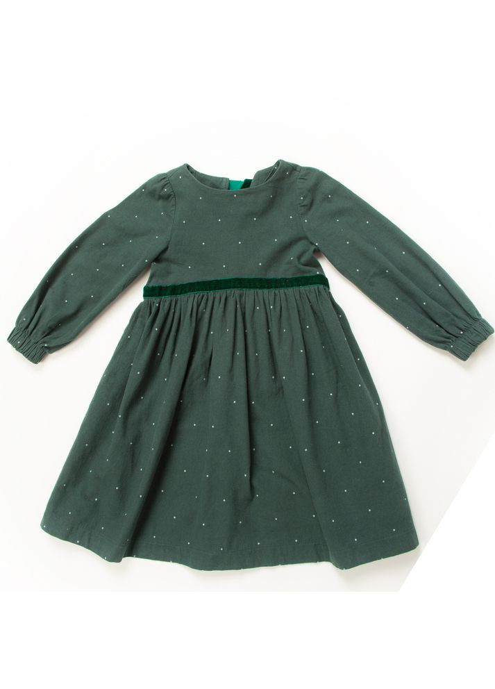Зелёное платье праздничное для девочек фланель Trendy Tot (371262604)