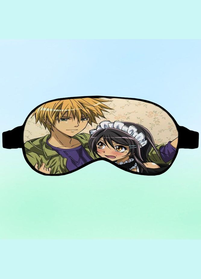 Маска для сну Аніме Староста покоївка #0004 чорна No Brand (315045616)