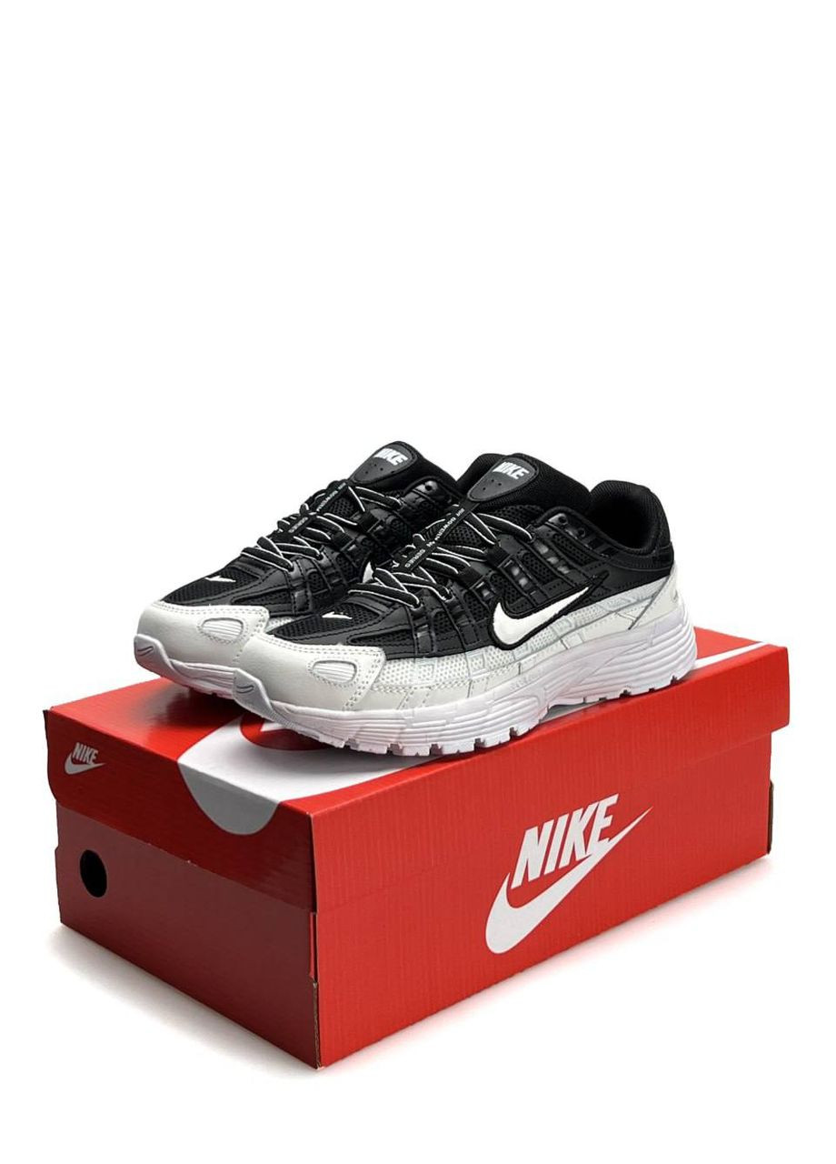 Кросівки жіночі Nike No Brand P-6000 W White Black чорно-білі демісезони (324226751)