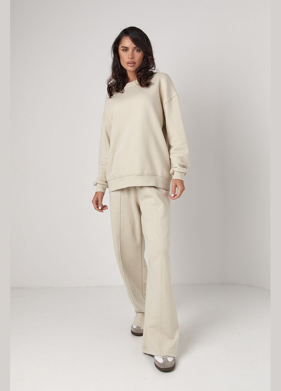 Спортивний костюм з прямими штанами та світшотом Lurex (300363884)