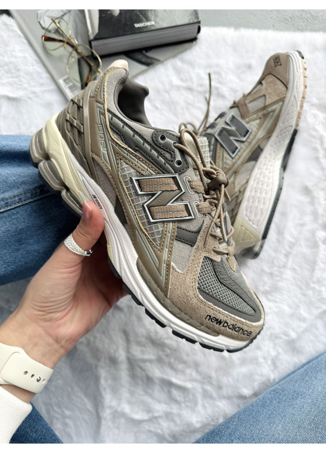 КРОСІВКИ ЖІНОЧІ NEW BALANCE 1906D BROWN / SILVERL-0377 НЬЮ БЕЛАНС 1906D No Brand комбіновані демісезони (369389160)