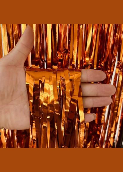 Дождик для фотозоны 3 м на 1 м рыжий Jannet Дощик (316580262)