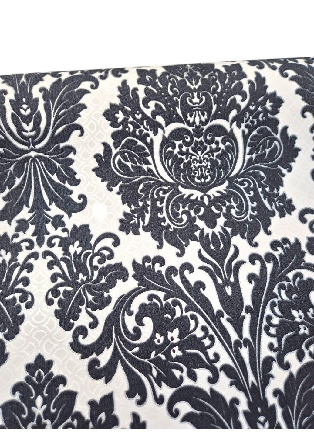 Обои виниловые 10.05 × 1.06 м 57554, белые, черные для зала, спальни, коридора, гостиной, офиса MARBURG (340275535)