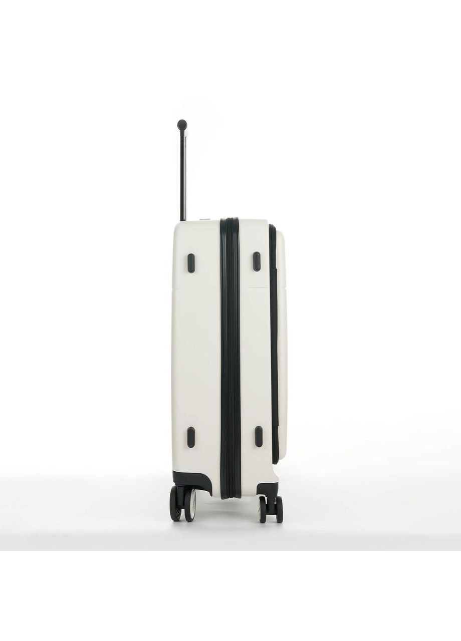 Дорожня валіза середня 72л із міцного пластику 4-х колісна біла Velo (00322024) Bagland (319710762)