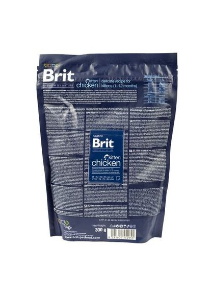 Сухий корм Cat by Nature Kitten для кошенят, з куркою, 300 г Brit Premium (362702825)