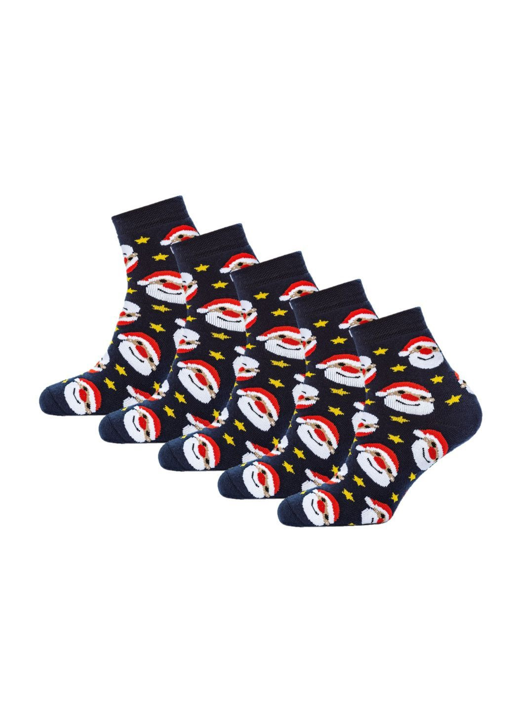 Тёмно-синие набор (5 шт) женских махровых носков Siela (303731620)