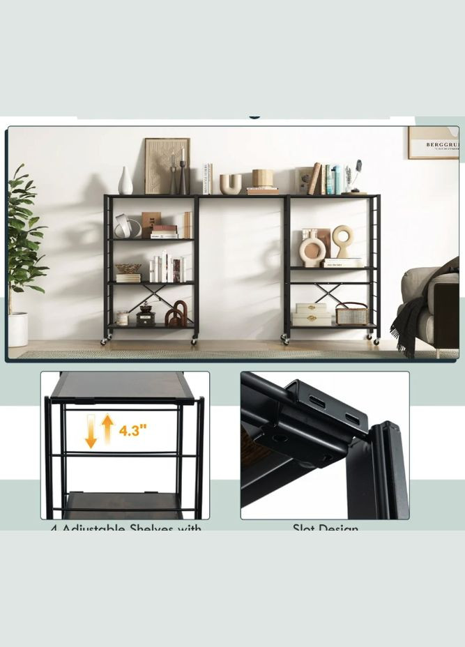 Стелаж Scooby складаний в стилі Loft Costway (362028102)