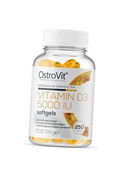 Vitamin D3 5000 250гелкапс (36250037) Ostrovit (277756201)