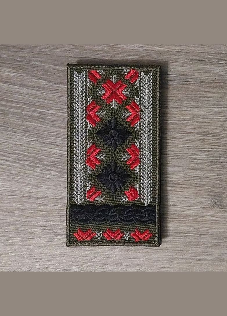 Шеврон Пагон подполковника ВСУ - вышиванка No Brand (336381659)