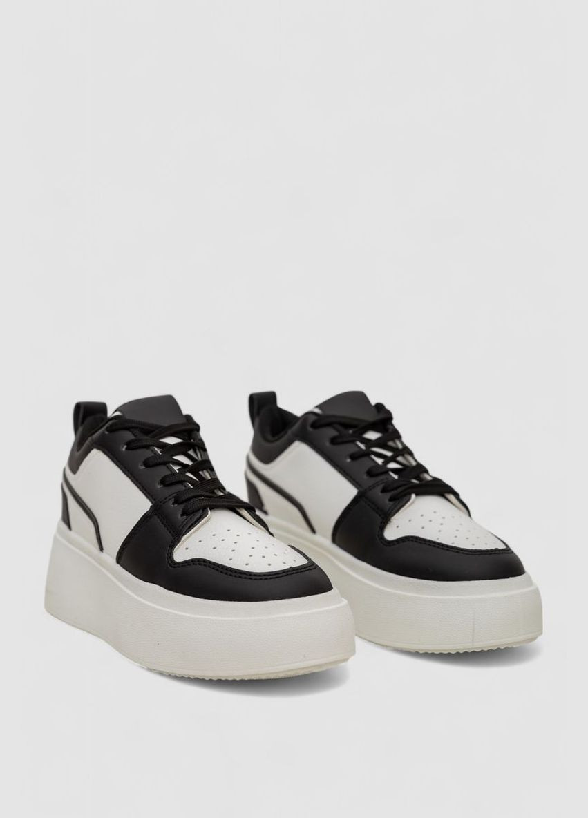 Кросівки жіночі демісезонні на платформі Gollmony 243R2024-7 чорно-білі демісезони (316027871)