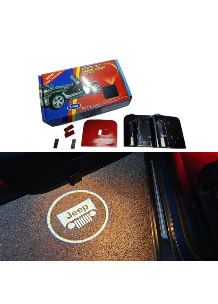 Лазерне підсвічування на дверях автомобіля з логотипом Jeep (330255081)