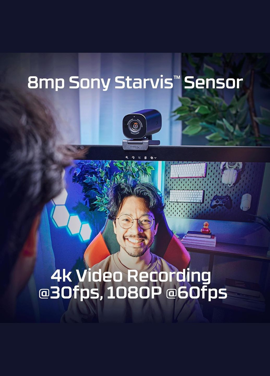 Веб-камера Vision S 4K Black HyperX (317558212)