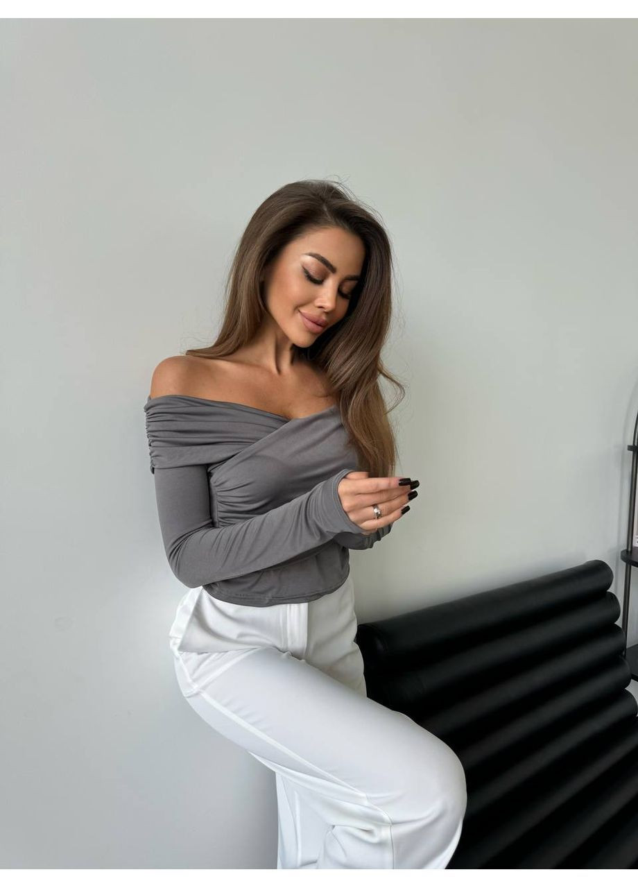 Жіночий лонгслів зі спущеними плечима Osoblyva (368536790)