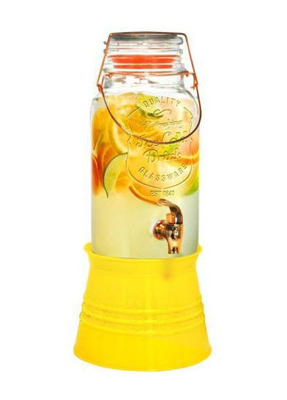 Кувшин-банка для лимонада 4л с краном на подставке. S&T (329898704)