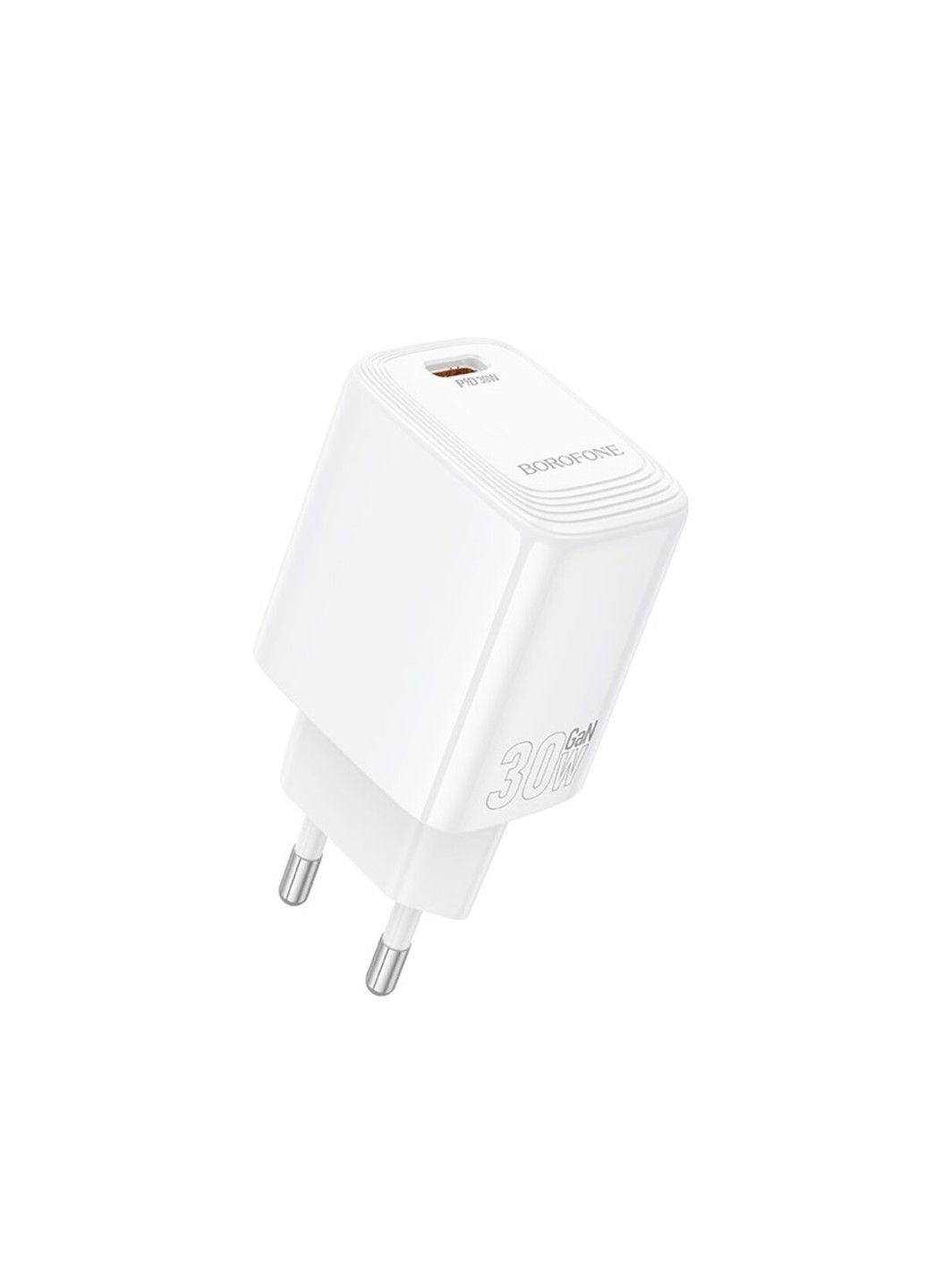 Мережевий зарядний пристрій BN28 Fuente single port PD30W charger (EU) White Borofone (369456645)