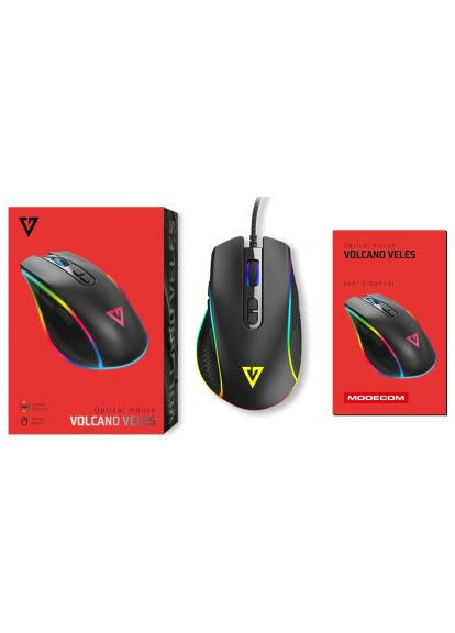 Мишка (M-MC-VELES-100) Modecom Veles Volcano RGB USB Black (366650796)