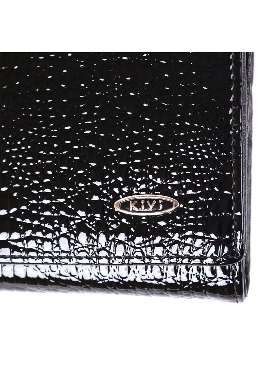 Женский кошелек из экокожи с монетницей 19012 Черный KIVI (306882078)