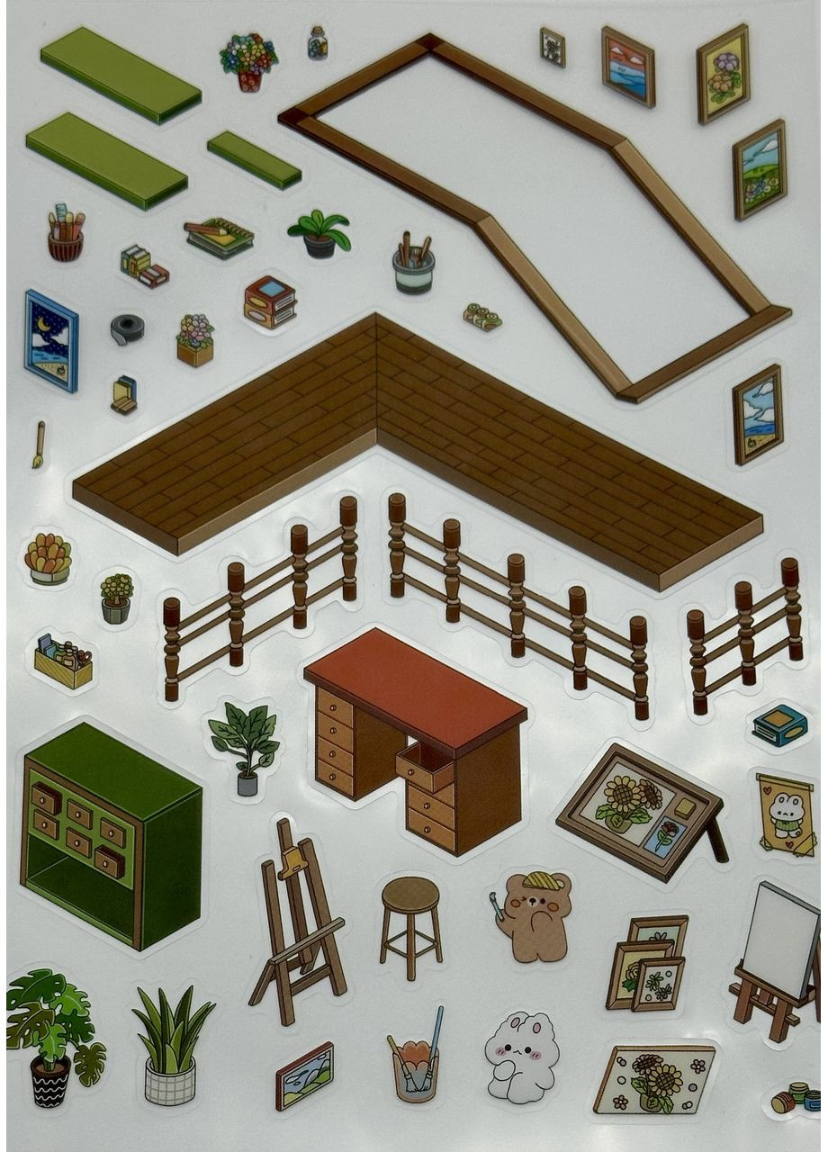 Румбокс наклейки 3D "Ночная студия отдыха" — антистресс, творчество, обустрой свою комнату No Brand (328958132)