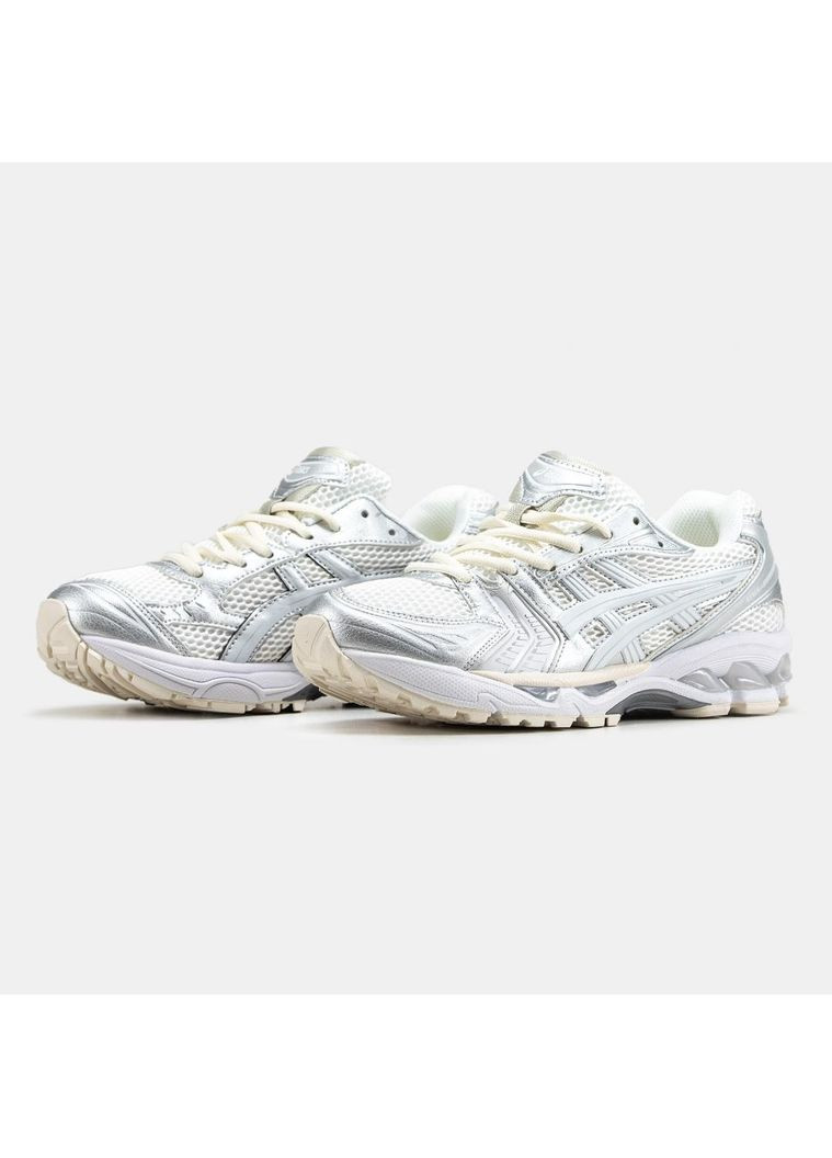 Білі Осінні кросівки чоловічі asics gel-kayano 14 white silver асікс гель каяно 14 No Brand