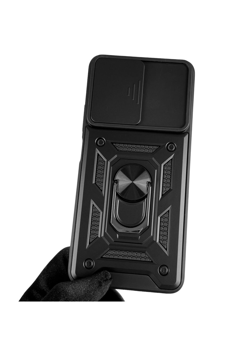 Чохол для POCO M4 Pro 5G броньований з кільцем зі шторкою на сяомі поко м4 про 5г чорний rg1 Xiaomi (366019558)