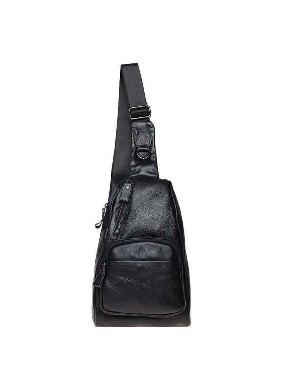 Чоловічий шкіряний рюкзак через плече K1029-black Borsa Leather (322189610)