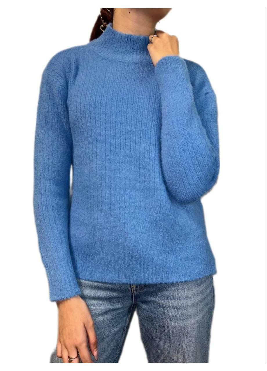 Світло-синій демісезонний светр гольф Fashion Club