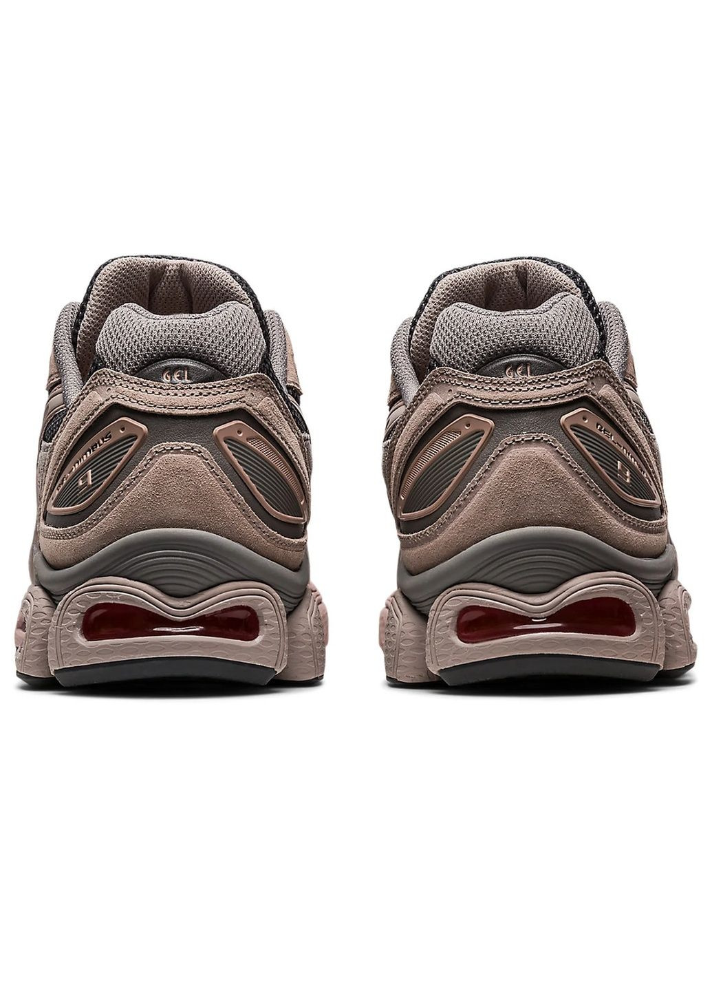 Серые кроссовки мужские gel-nimbus 9 peach/grey 1201a584-021 Asics