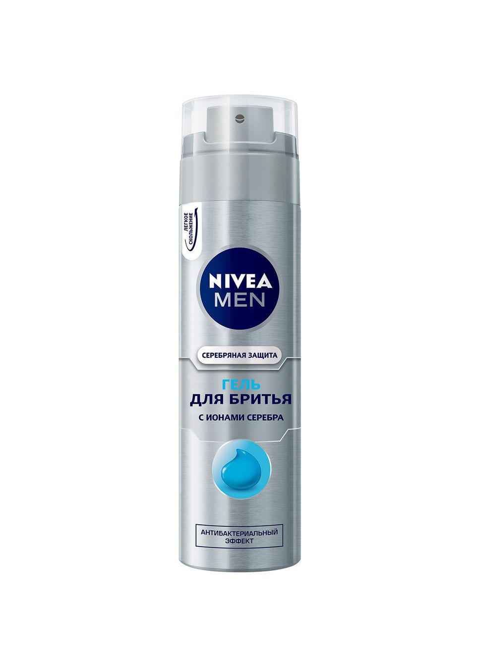 Гель для гоління Men Срібний захист, 200 мл Nivea 81358 (328395528)