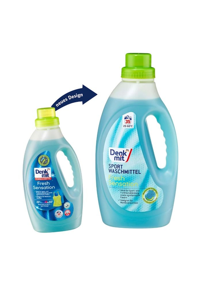 Гель для стирки спортивной одежды Fresh Sensation, 1,5 л, 35 стирок Denkmit (350893260)