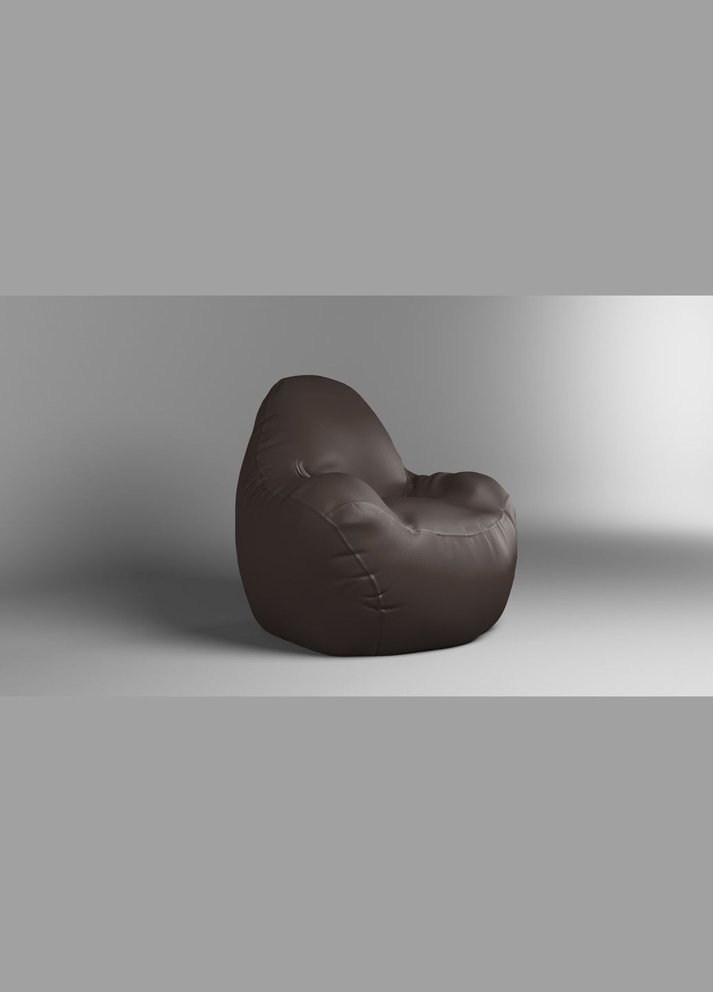 Кресло – мешок Relax 100 см Экокожа Zeus Delux Brown SkyPuff (339871671)