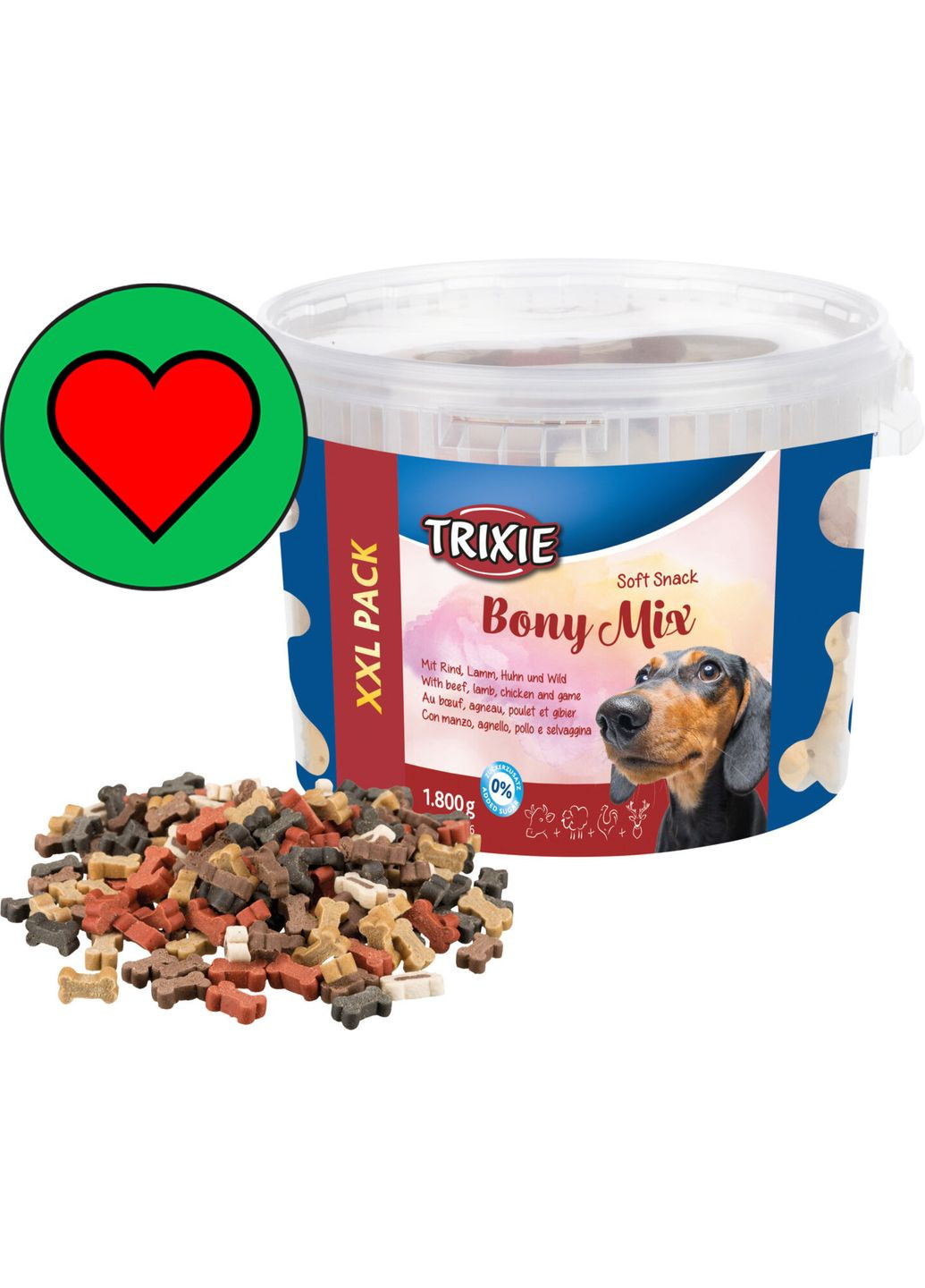 Ласощі для собак Soft Snack Bony Mix XXL з яловичиною, бараниною, куркою 1,8kg 31526 (4011905315263) (TX31526) Trixie (279569482)