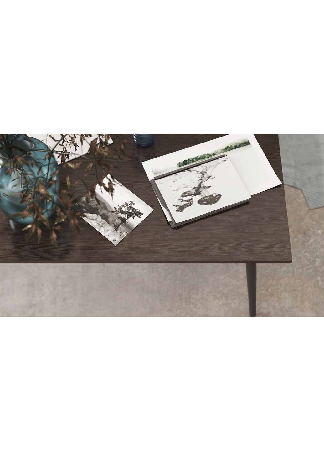 Стіл журнальний Монтана 45x100x50 Чорний метал ДСП Венге Магія 16 мм (FRD-106713) Ferrum-decor (351359032)