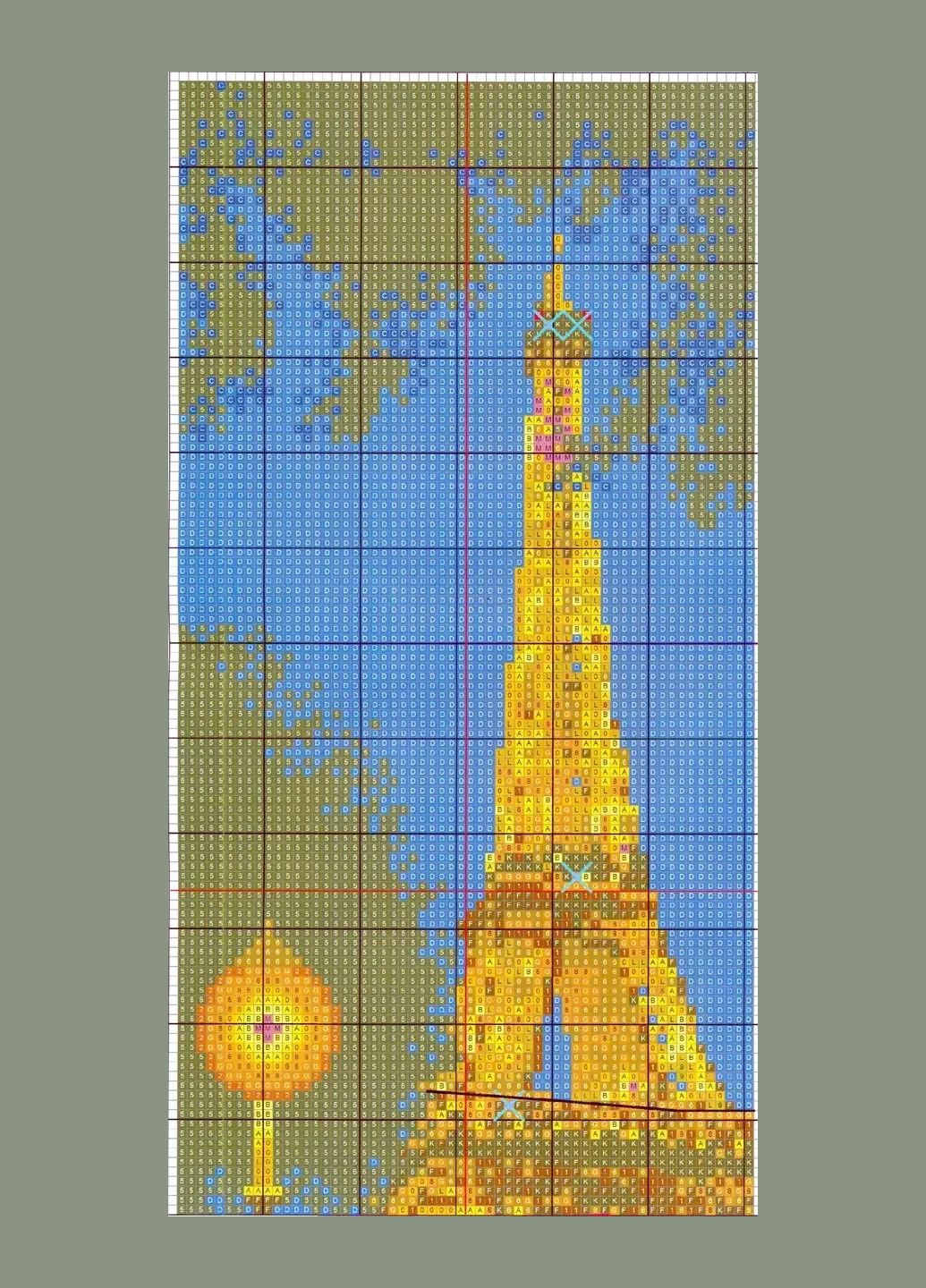 Набор для вышивания по нанесённой на канву схеме"Paris tower". AIDA 14CT printed 16*38 см Joy Sunday (313612825)