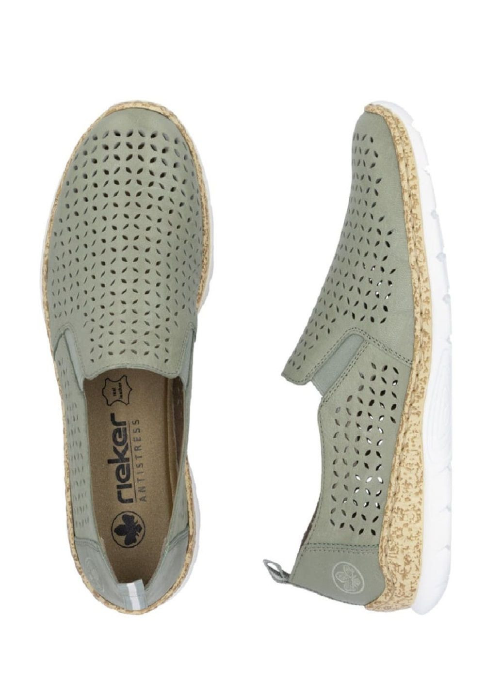 Rieker Туфли оливковый з натуральная кожа, германия — лето (325429768)