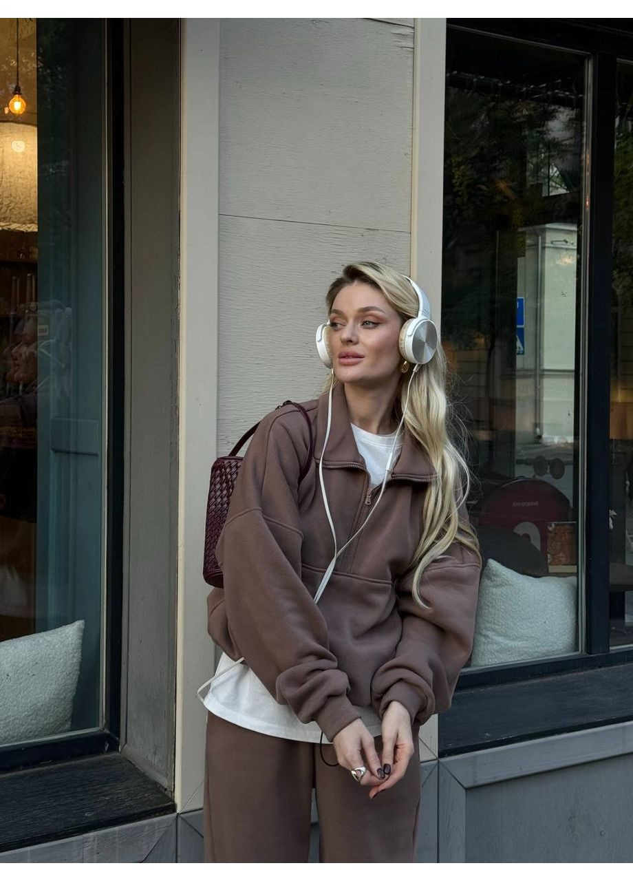 ✨ Теплий спортивний костюм з тринитки на флісі “Зимовий базовий” ✨Ознайомтесь з розмірною сіткою DK/DL Мода без кордонів (360514744)