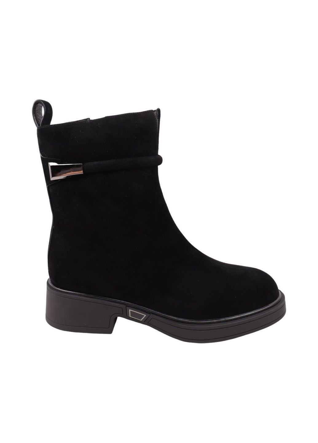 Черевики жіночі чорні натуральна замша Geronea 1083-26ZHC (370381995)