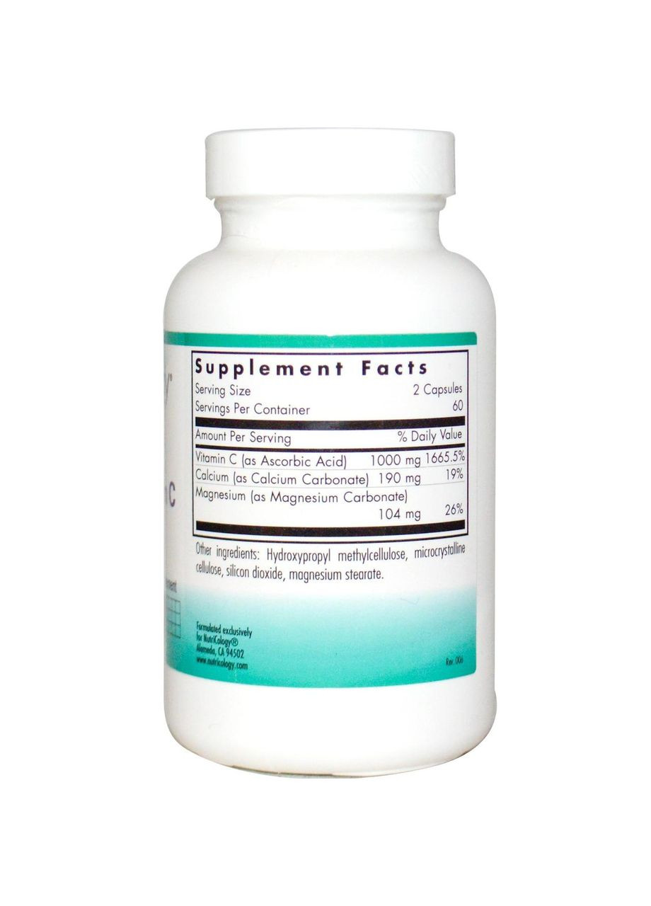 Вітамін C,, 120 капсул NutriCology (364311431)
