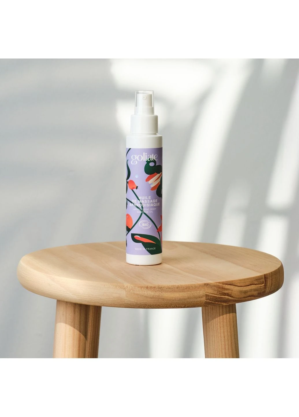 Масажна олія Huile De Massage Aphrodisiaque 100 мл, органічна, зігрівальний ефект Goliate (389902385)
