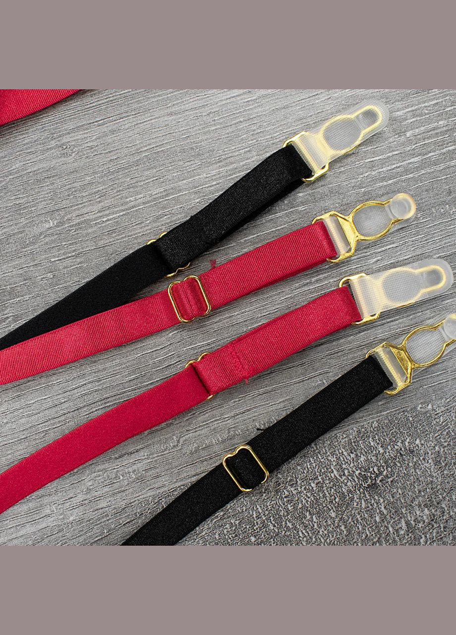 Бежевый демисезонный эротический комплект нижнего белья со стразами No Brand