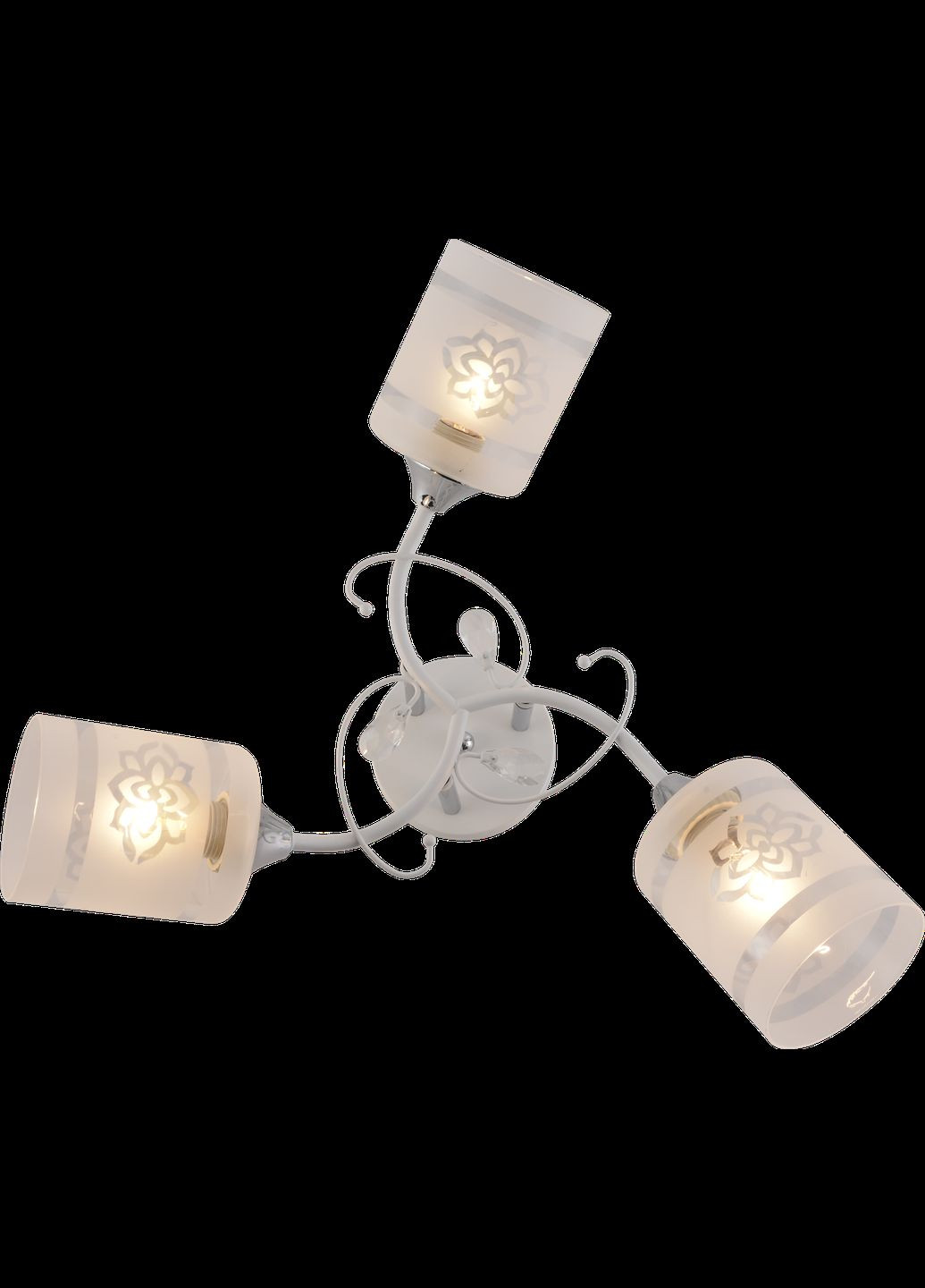 Люстра на 3 лампи біла (191524B/3) Sirius (337512905)