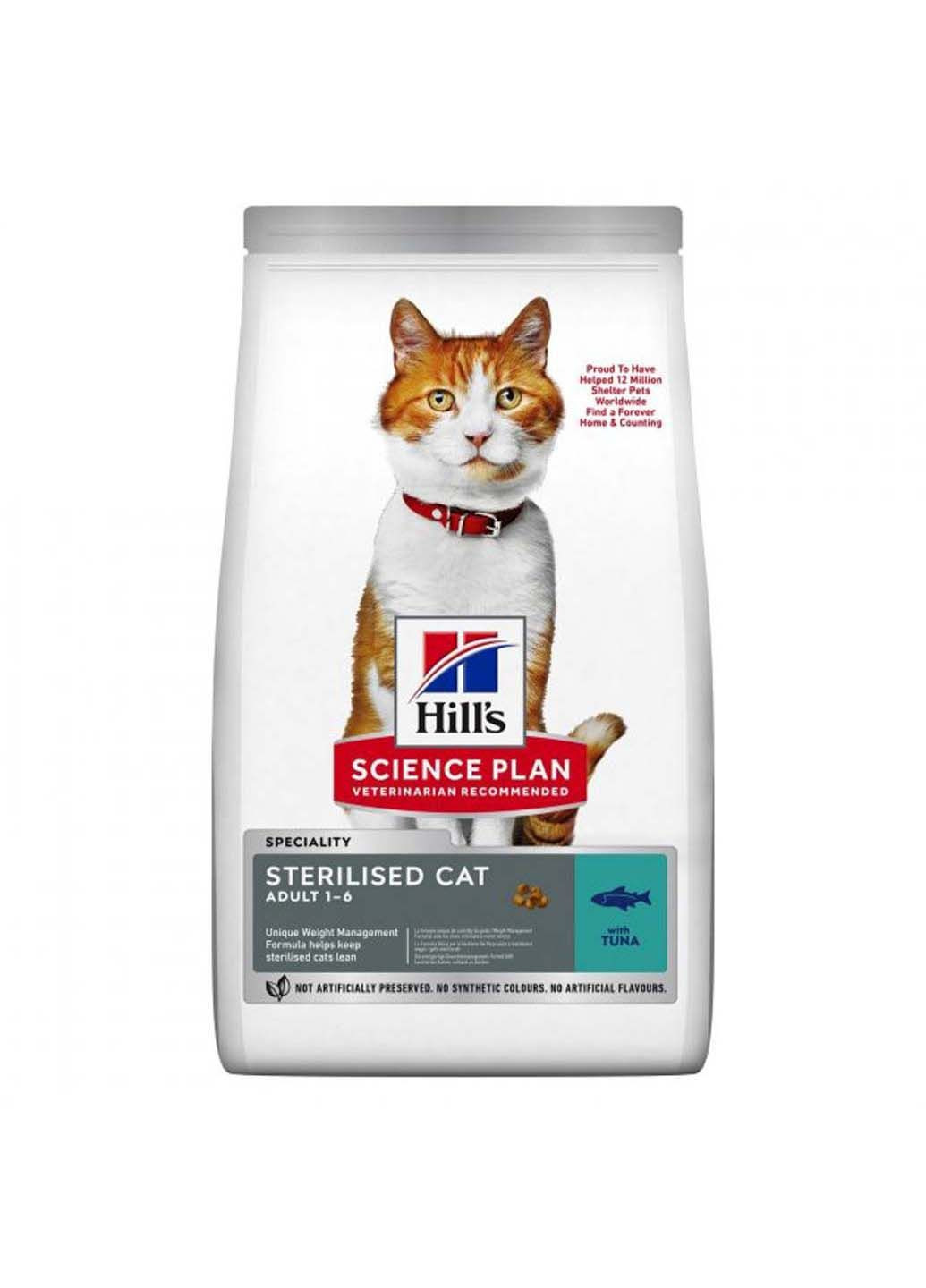 Корм Science Plan Feline Adult Sterilised Tuna сухой с тунцом для стерилизованных кошек 3 кг HILLS (286473027)