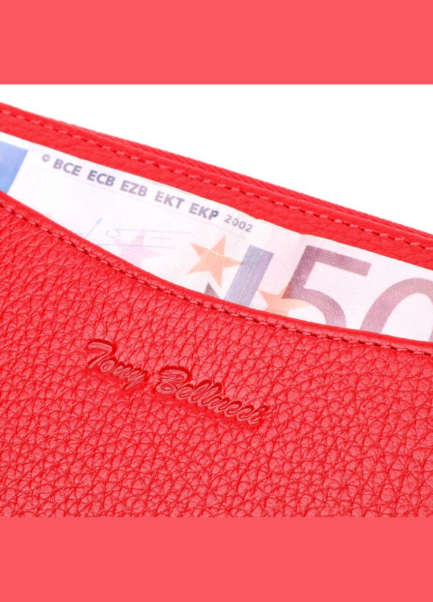 Жіночий гаманець на блискавці з натуральної шкіри з монетницею 21972 Tony Bellucci (306881292)